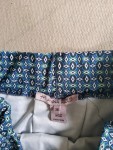 Vorschaubild 5 von Damen Faltenrock Gr. 36/S Blau Grün Geometrisch Midi