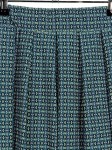Vorschaubild 2 von Damen Faltenrock Gr. 36/S Blau Grün Geometrisch Midi