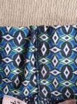Vorschaubild 4 von Damen Faltenrock Gr. 36/S Blau Grün Geometrisch Midi