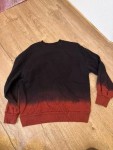 Vorschaubild 2 von Damen Pullover Sweatshirt Ombre Farbverlauf Schwarz Rot Gr. XS