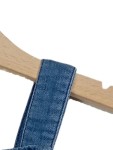Vorschaubild 5 von Jeanskleid Kinder Gr. 80 Blau Baumwolle Uni Casual Alltag Knopf