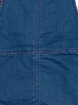 Vorschaubild 3 von Jeanskleid Kinder Gr. 80 Blau Baumwolle Uni Casual Alltag Knopf