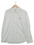 Vorschaubild 1 von Battery Shirt Hemd Herren Gr. L Weiß Slim Fit Baumwolle