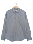 Vorschaubild 1 von Herren Freizeithemd Langarm Blau Baumwolle Gr. L
