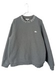 Vorschaubild 1 von Sweatshirt Herren Gr. L grau Logo Kragen Pullover Baumwolle