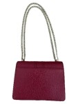 Vorschaubild 2 von Seidenfelt Damen Umhängetasche Rot Leder Optik Goldkette Elegant Clutch