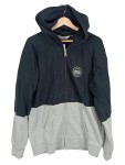 Vorschaubild 1 von Sweatjacke Hoodie Herren Gr. L Kapuze Reißverschluss Grau Schwarz