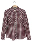 Vorschaubild 1 von Herren Freizeithemd Kariert Western Stil Gr. XL Baumwolle Rot