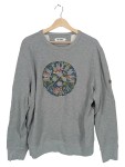 Vorschaubild 1 von Sweatshirt Herren Gr. 54/XL Grau Baumwolle Logo-Print Casual Langarm