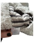 Vorschaubild 2 von Baby Fleecejacke Teddyjacke Gr. 62 Grau Kapuze Ohren