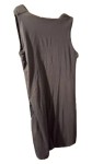 Vorschaubild 2 von Top Damen Gr. 36/S Grau Seide Uni Elegant Ärmellos Festlich