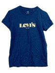 Vorschaubild 1 von Damen T-Shirt Logo Print Blau Gr. XS Baumwolle Casual