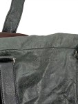Vorschaubild 2 von Damen Reisetasche Duffle Bag Leder Grün Schultertasche