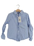 Vorschaubild 1 von Kinder Hemd Jungen Gr. 122 Blau Baumwolle Langarm Freizeithemd