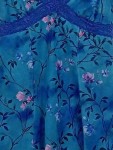 Vorschaubild 2 von Damen Nachthemd XS Blau Blumenmuster Spitze Träger