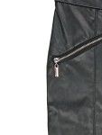 Vorschaubild 2 von Damen High Waist Hose Lederoptik Schwarz Gr. S/36 Skinny
