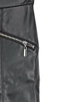 Vorschaubild 3 von Damen High Waist Hose Lederoptik Schwarz Gr. S/36 Skinny