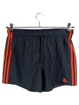 Vorschaubild 1 von Badeshorts Herren Schwarz Gr. 46/S Polyester Streifen Sportlich Logo