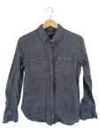 Vorschaubild 1 von Damen Business Hemd Blau Gepunktet Regular Fit Gr. S