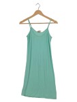 Vorschaubild 1 von Sommerkleid Damen Gr. 36/S Türkis Viskose Uni Basic Frühjahr/Sommer