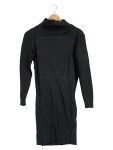 Vorschaubild 1 von Strickkleid Damen Schwarz Gr. 38/M Viskose Uni Basic Alltag Herbst/Winter