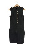 Vorschaubild 1 von Kostüm Damen Schwarz Gr. 36/S Viskose Polyester Uni Elegant Ärmellos