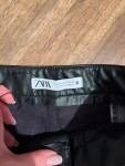 Vorschaubild 5 von Damen Kunstlederhose Straight Leg Schwarz Gr. 36 High Waist