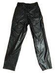Vorschaubild 1 von Damen Kunstlederhose Straight Leg Schwarz Gr. 36 High Waist