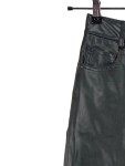 Vorschaubild 4 von Damen Kunstlederhose Straight Leg Schwarz Gr. 36 High Waist