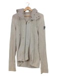Vorschaubild 1 von Strickjacke Herren Beige Gr. 52/L Baumwolle Rippstrick Casual Langarm