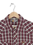 Vorschaubild 2 von Herren Freizeithemd Kariert Western Stil Gr. XL Baumwolle Rot