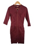 Vorschaubild 1 von Jeanskleid Damen Rot Gr. 36/S Baumwolle Elasthan Uni Casual