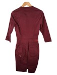 Vorschaubild 2 von Jeanskleid Damen Rot Gr. 36/S Baumwolle Elasthan Uni Casual