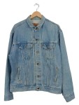 Vorschaubild 1 von Jeansjacke Herren Blau Klassisch Baumwolle Freizeit Gr. XL 58cm