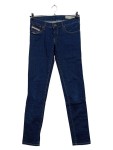 Vorschaubild 1 von Jeans Slim Fit Damen Gr. W28/36/S Blau Baumwolle Uni Casual Logo Knopf