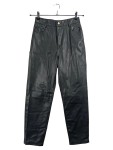 Vorschaubild 2 von Damen Kunstlederhose Straight Leg Schwarz Gr. 36 High Waist