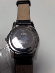 Vorschaubild 5 von Damenuhr Silber Strassbesatz schwarzes Lederarmband Multifunktion