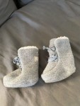 Vorschaubild 2 von Baby Krabbelschuhe Stiefel Wolle Gr. 2 Grau gefüttert