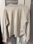 Vorschaubild 2 von Damen Langarmshirt Blumenprint Beige Gr. S Baumwolle Cropped