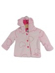 Vorschaubild 1 von Fleecejacke Kinder Rosa Tiermotiv Kapuze Gr. 68