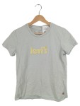 Vorschaubild 1 von Damen T-Shirt Logo Print Grau Gr. S 36 Baumwolle Casual Freizeit