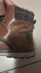 Vorschaubild 2 von Stiefel Herren Gr. 40 Braun Kunstleder Schnürung Reißverschluss 2 cm