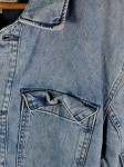 Vorschaubild 3 von Herren Jeansjacke Blau Baumwolle Leinen Gr. L Freizeit Casual