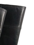 Vorschaubild 4 von Biker Boots Damen Leder Schnallen Luxus Schwarz Gr. 36