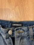 Vorschaubild 2 von High Waist Jeans Damen Gr. 36 Straight Leg Schlitz Blau