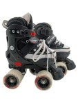 Vorschaubild 1 von Kinder Rollschuhe Gr. 28 Schwarz Quad Skates verstellbar