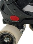 Vorschaubild 2 von Kinder Rollschuhe Gr. 28 Schwarz Quad Skates verstellbar