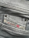 Vorschaubild 3 von Jeans Regular Fit Herren Grau Gr. W32/48/M Baumwolle Uni Casual Logo L33