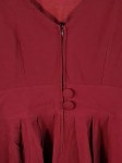 Vorschaubild 4 von Damen A-Linien Kleid Rot Festlich Ärmellos Gr. 44 XXL