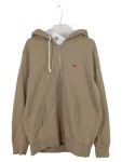 Vorschaubild 1 von Herren Kapuzenpullover Hoodie Zip Beige Gr. M 100% Baumwolle